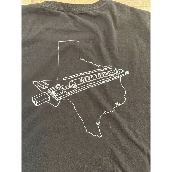 Tesla Texas crash track T-shirt 3xl Cyber truck Elon Short Sleeve Black - Picture 4 of 9